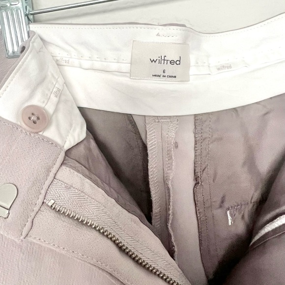 Wilfred Trouser Shorts Size 6 Pastel Lavender High Waisted Special Occasion - Picture 7 of 7